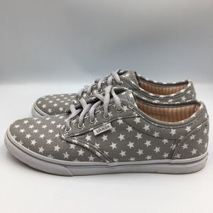 Vans Gray Sneakers w/stars motif  Women’s size 6